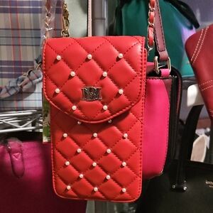 Red Quilted Crossbody Bag